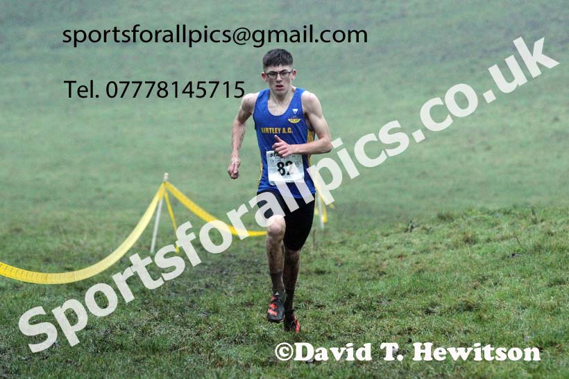 Mens under-17s, NECAA Junior Cross Country Relays, Thornley Farm, Peterlee, Saturday, December 12th. Photo: David T. Hewitson/Sports for All Pics